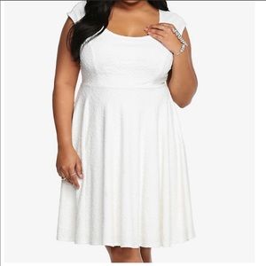 Torrid skater dress white size 1X (14/16)